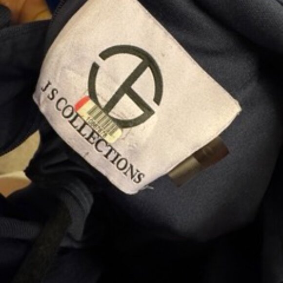 Navy halter neck full length dress - Picture 5 of 6